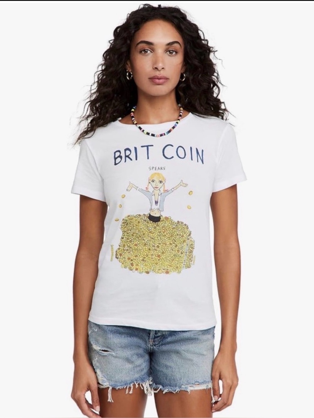 Unfortunate Portrait “Brit Coin” Britney Spears Graphic Tee Size Small